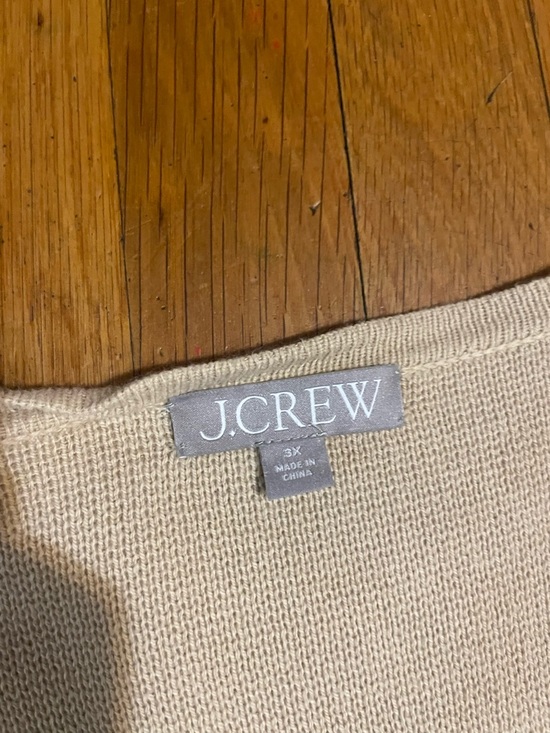 J.Crew Knit Cardigan Sweater (3X) – Neutral Beige - Picture 4 of 6